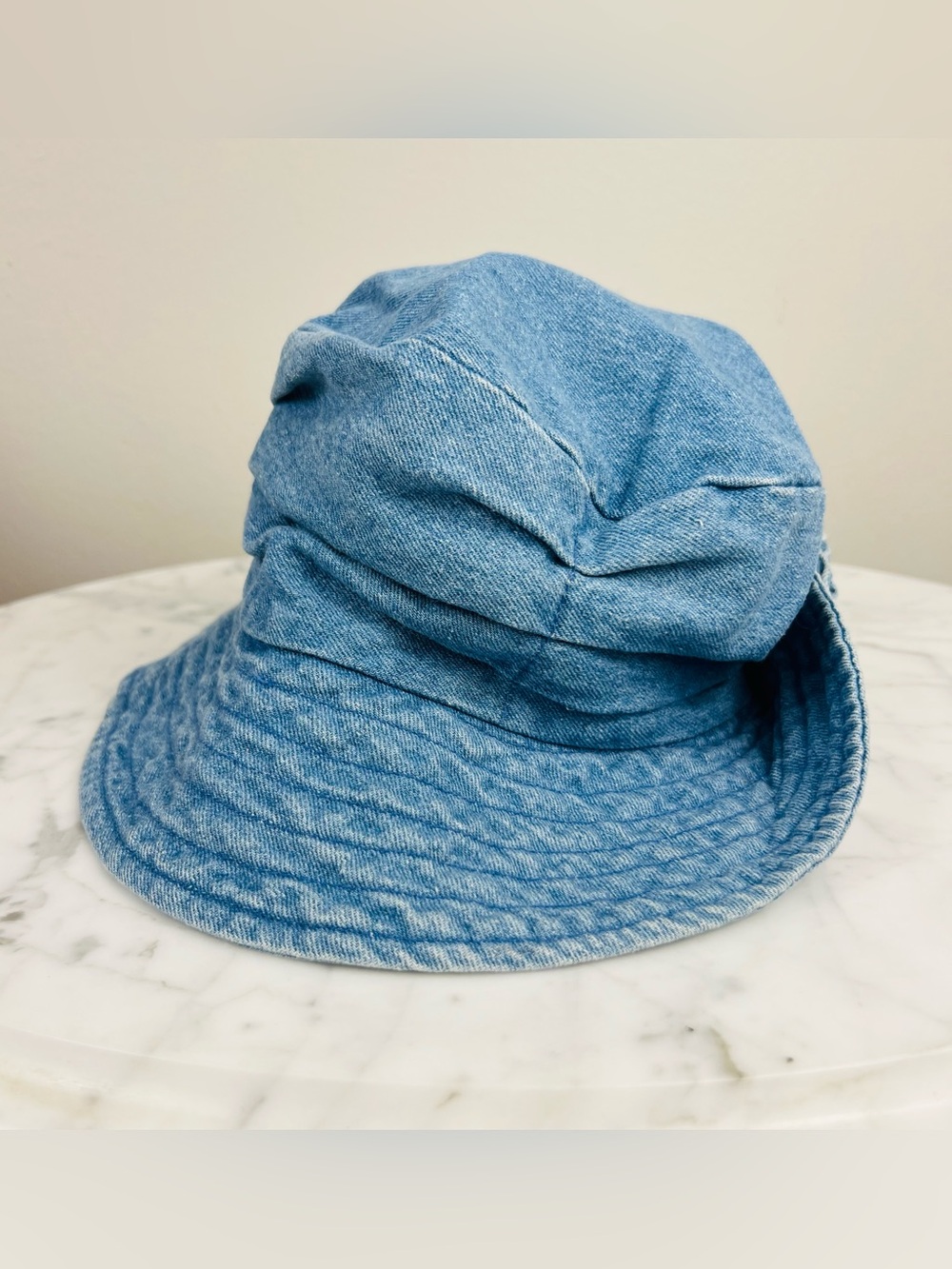 VTG 90s Blossom Hat - Rose Floral Denim Bucket Hat – One Size - Picture 4 of 13